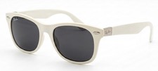 Ray-Ban RB4207 Men s Square Sunglasses White Plastic Frame, Black Tinted
