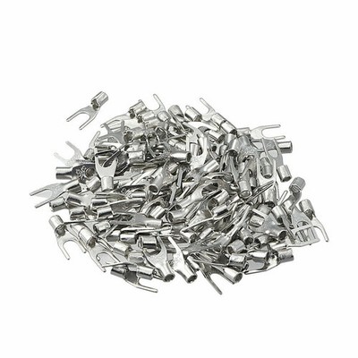 100pcs SNB2-4S non-insulated U-type crimp terminals 1.5-2.5mm2 connector KD #zb