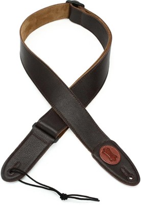 Levy's MSS7G Garment Leather Guitar Strap - Dark Brown
