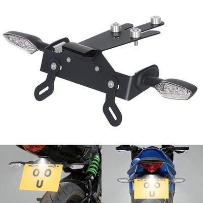 Short Fenderless Tail Tidy LED Turn Signal For Kawasaki ER6N/6F