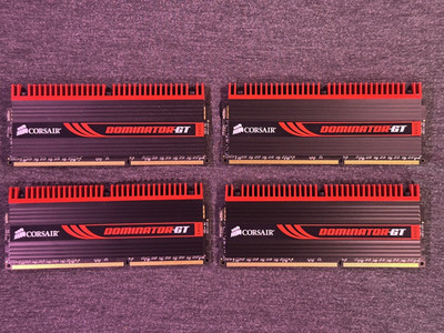 Lot of 4 Corsair Dominator GT Desktop 2000MHz 4 GB each