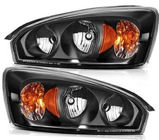 Headlight Assembly for Chevrolet for Black Housing Amber Malibu 2004-2008