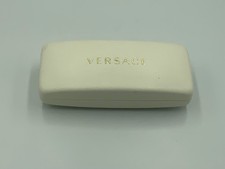 Versace Hard Shell Glasses Eyeglasses Sunglasses Case Clamshell White