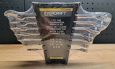 Evercraft 774-0208 7 pc SAE Combination Wrench Set NEW Original Packaging