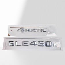 Mercedes Benz GLE450d 4matic Schriftzug Embleme Aufkleber Logo Badge Auto Chrom