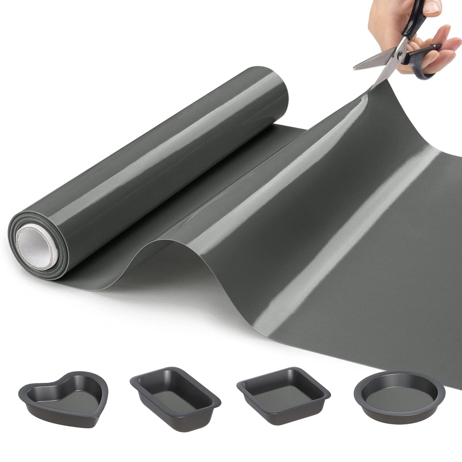 Silicone Baking Mat Roll - Best German Silicone - Non-slip Silicone Pastry Ma...