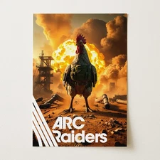 ARC Raiders Scrappy Poster – Loot Raid Gaming Wall Art for Game Room Decor