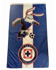 Cruz Azul Mexico Futbol Soccer Flag Jersey Style 3x5’ Bandera Mascota La Maquina