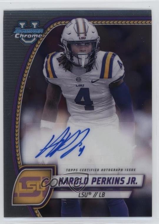 2024 Bowman U Chrome Chrome Prospect Auto Harold Perkins Jr #PA-HPE Auto 1k7a