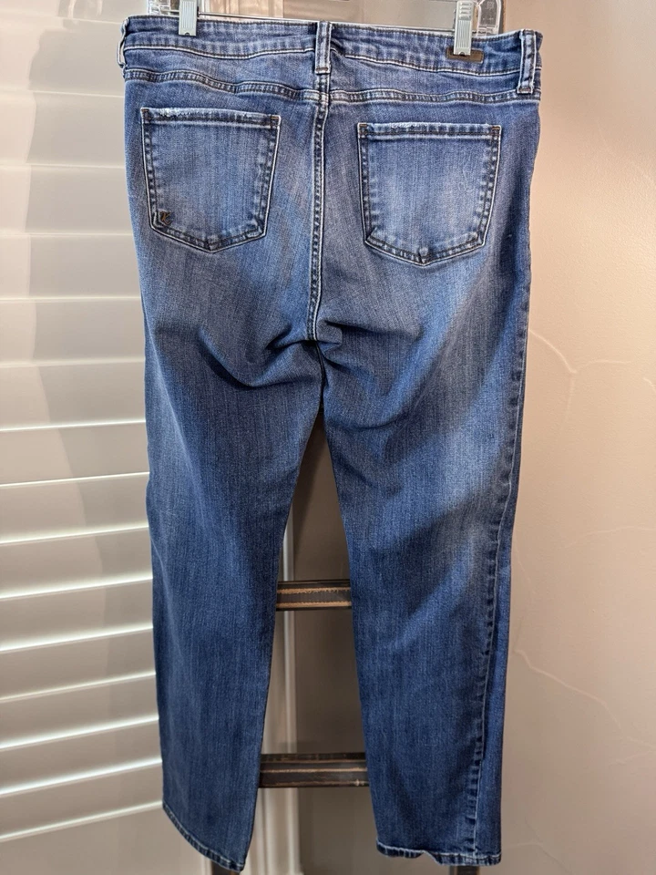 Женские джинсы Kut From The Kloth размер 10 Catherine Boyfriend искусственно состаренные - Изображение 2 из 4