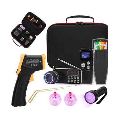 11 Pcs Ghost Hunting Kit with 1 EMF Meter,1 EVP Recorder, 1 Spirit Box,1 Spea...