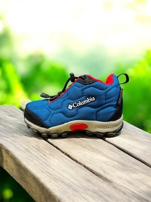 Columbia Kinder Firecamp Mid 2 Trekking/Wanderschuhe in Größe 31 in Blau