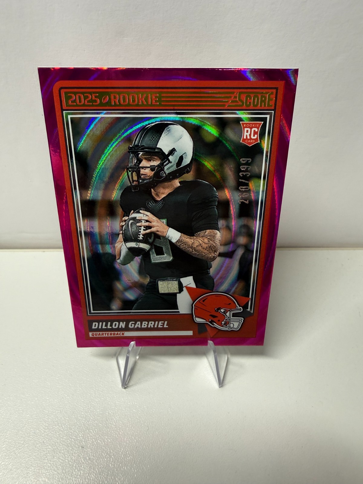 Dillon Gabriel 2025 Panini Score Pink Ellipse RC /399 #41 Browns