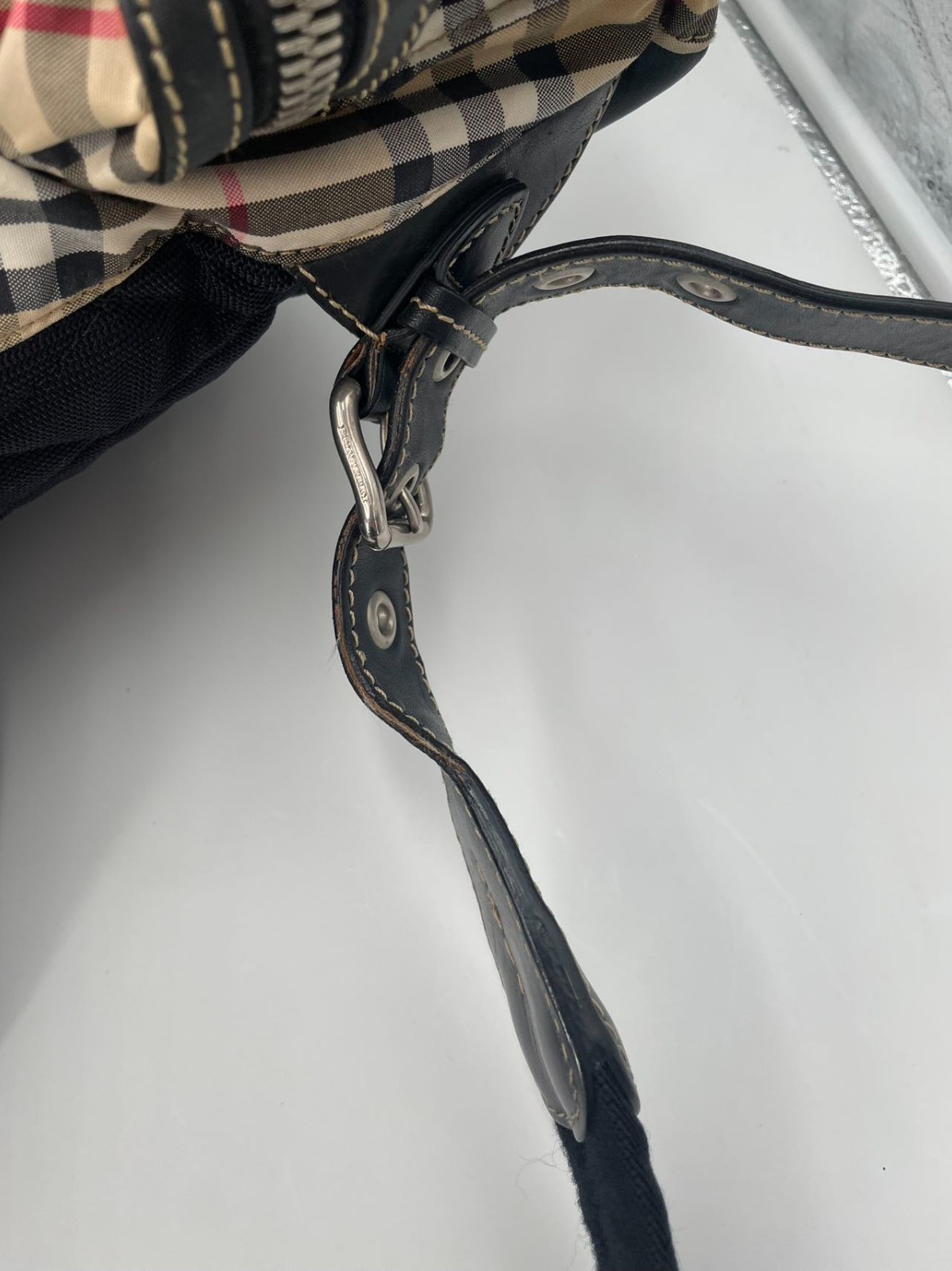 BURBERRY large checkered backpack - image 22