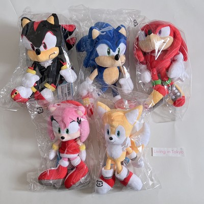 Sonic The Hedgehog All Star Collection 5 Plush Set Sanei Boeki SEGA Fast Ship