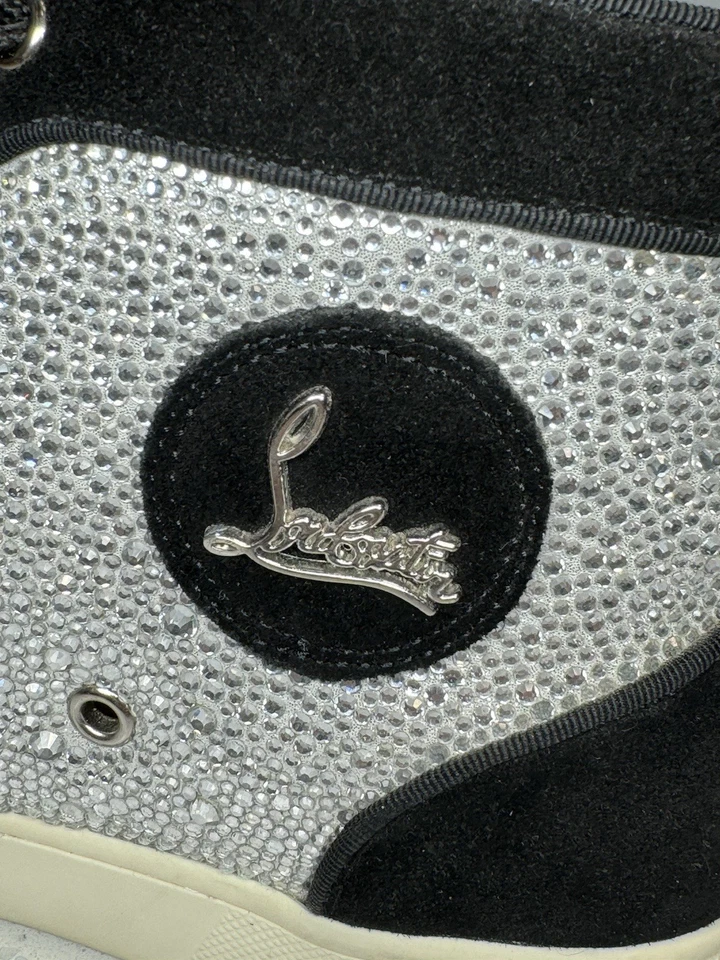 Men’s Christian Louboutin High Top Strass Sneakers Eu 42 - Image 3 of 4