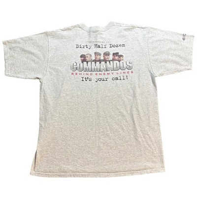Vintage 1998 Commandos Behind Enemy Lines Promo T-Shirt Eidos Interactive Gray L