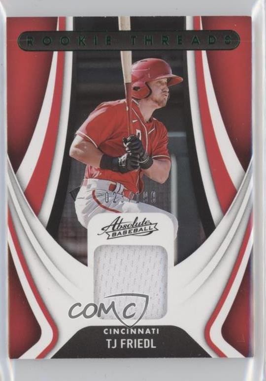 2022 Panini Absolute Retail Rookie Threads Green /199 TJ Friedl #RT-TF RC 3lc