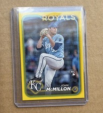 Topps 2024 Series 2 John McMillon Rookie Card Kansas City Royals Gold Border. rookie card picture
