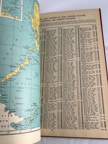 Hammonds Referenzatlas der Welt 1947 Karte Hardcover mit Beilage - Bild 10 von 14