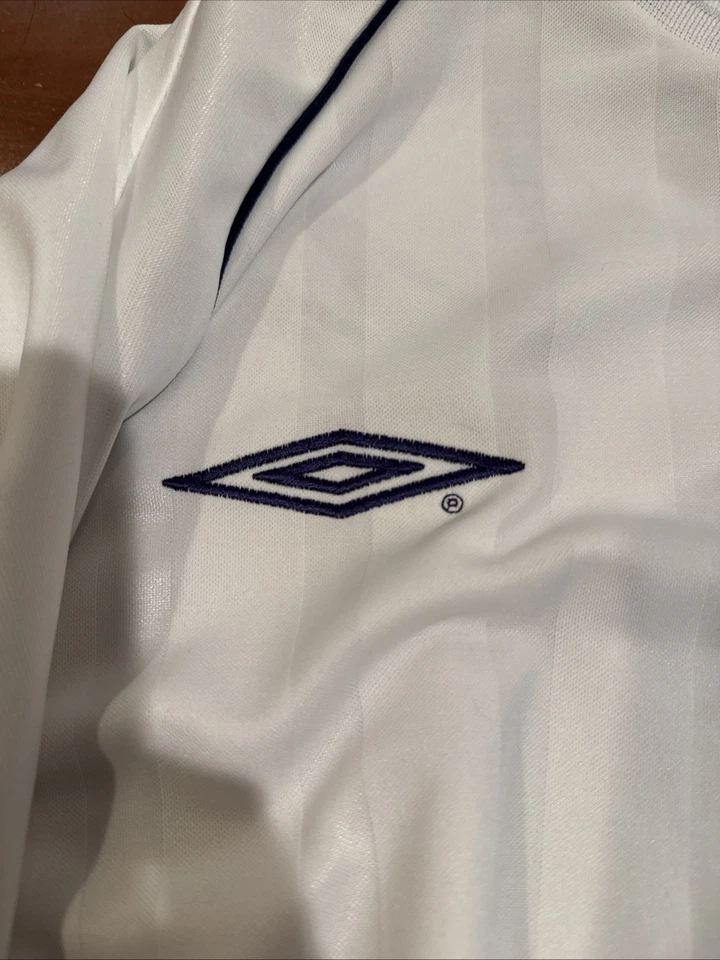 England Umbro 2001/2002/2003 Home Long Sleeve L/S Shirt Jersey Beckham Size XL - Image 2 of 4