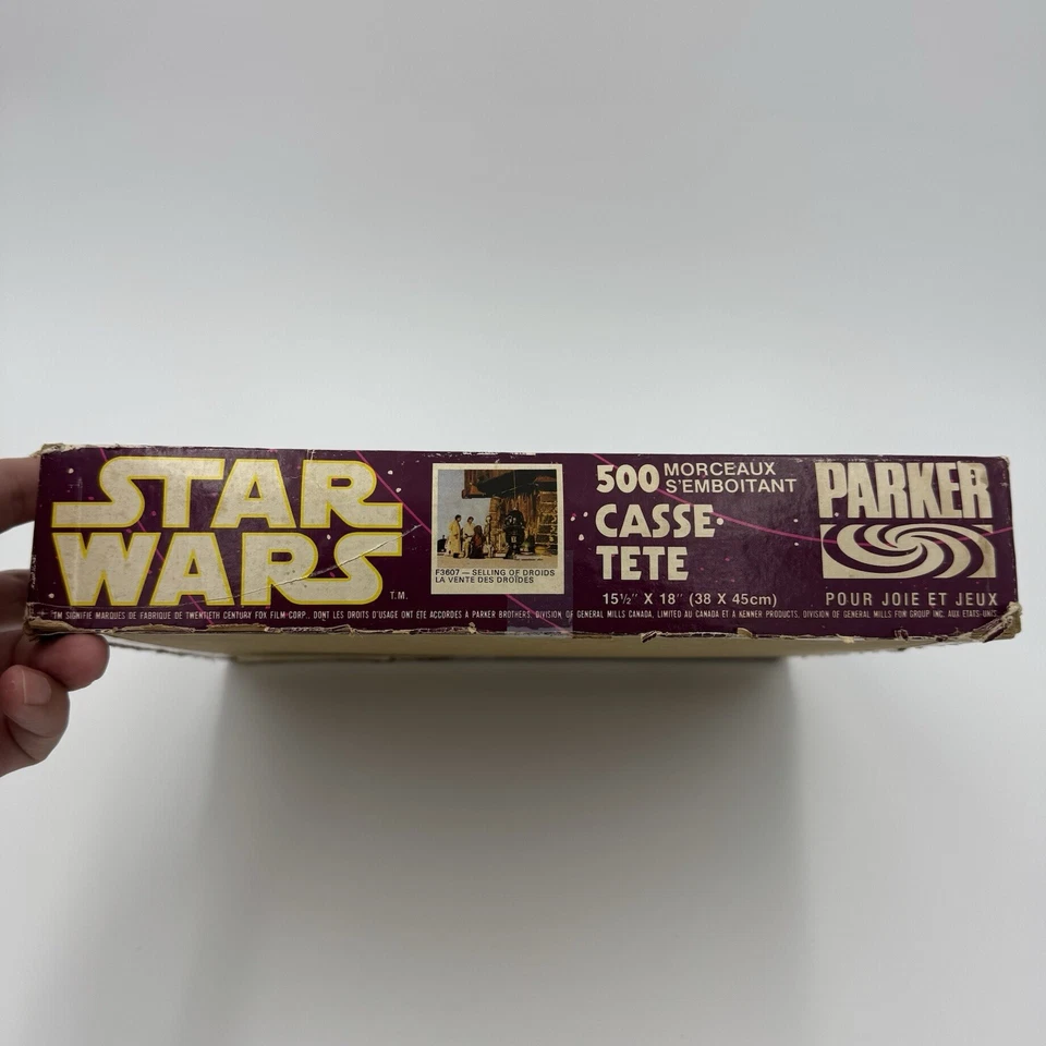 Rompecabezas Star Wars 1977 500 piezas venta de droides Parker Bros Foto 2 de 4