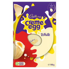 Cadbury White Creme Egg 190g Easter Chocolate Candy Traditional Egg