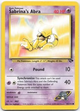 Sabrina's Abra (93) Unlimited Common Gym Challenge 093/132 MP on eBay