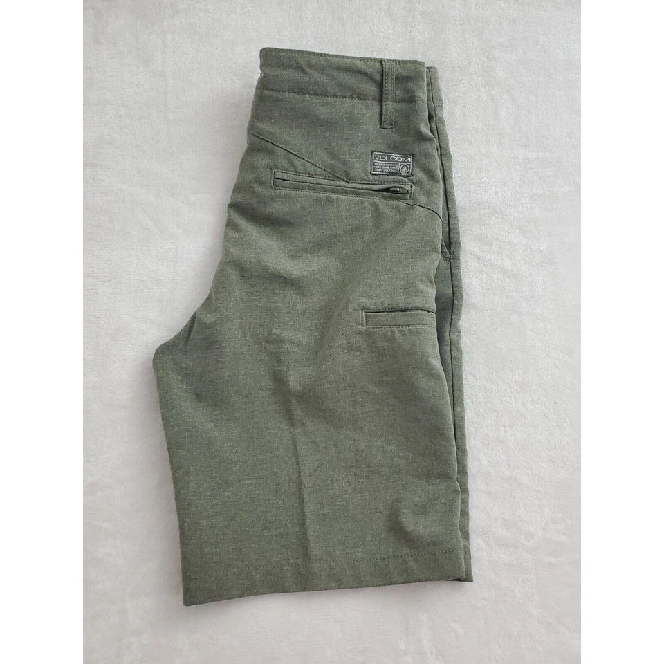 Volcom Surf & Turf Hybrid Shorts Men’s 28 Green Chino Boardshort Swim Golf Casua - Image 2 of 4