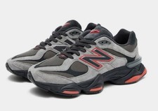 New Balance Men's 9060 Shoes in Grey, Red and Black UK9 