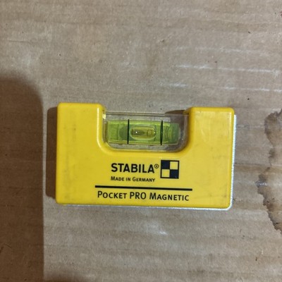 Stabila Wasserwaage Pocket PRO Magnetic, 7 cm Seltenerd-Magnetsystem Read Desc