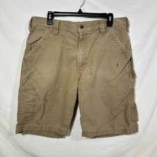 Carhartt Original Fit Canvas Utility Work Short Men's Sz 36 Distressed Workwear