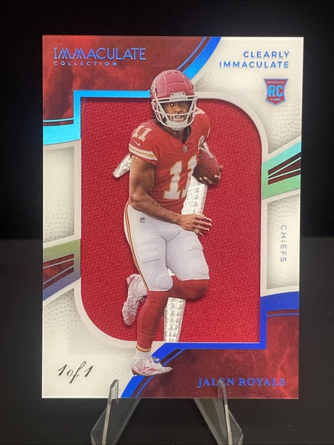 Jalen Royals 2025 Immaculate Clear Immaculate Nike Swoosh Rookie Patch RC 1/1