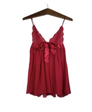 Victoria  s Secret Y2K Red Babydoll Lace Lingerie Size M