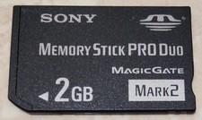 Sony 2Gb Mark 2 Memory Stick Pro Duo Magic Gate Memory Card EUC TESTED