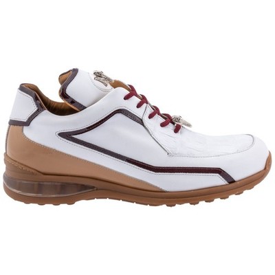 MAURI Calfskin, Baby Crocodile & Patent Leather Luxury Sneakers