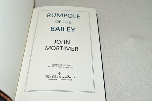 SIGNIERT ERSTE Easton Press RUMPOLE OF THE BAILEY John Mortimer 1ST LEDER FEIN! - Bild 7 von 14