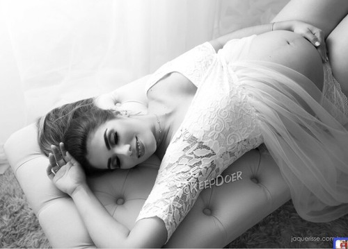 Pregnant Women Dress Maternity Short Sleeve Lace Sexy Gown Skirt For Photo Shoot - Picture 6 of 10