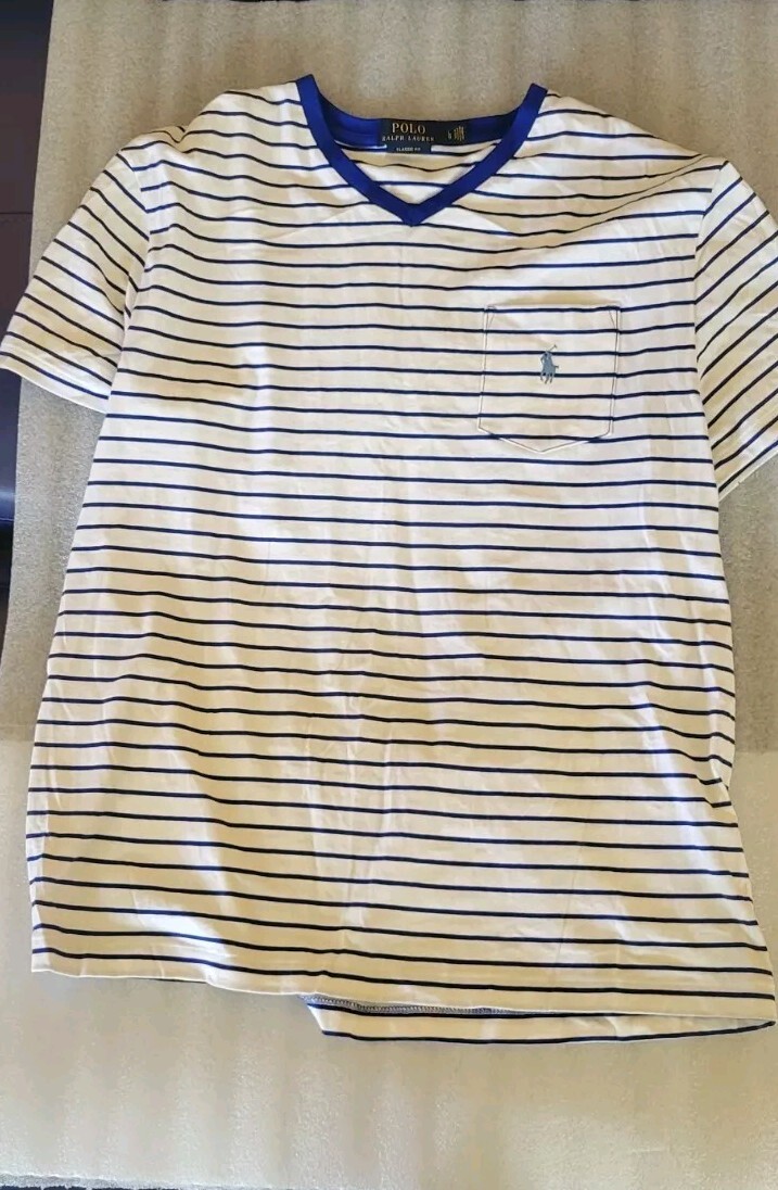 Polo vintage da uomo Ralph Lauren taglia large pony vestibilità classica punto singolo