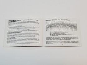 Thundercade Authentic Original NES Nintendo Manual Only