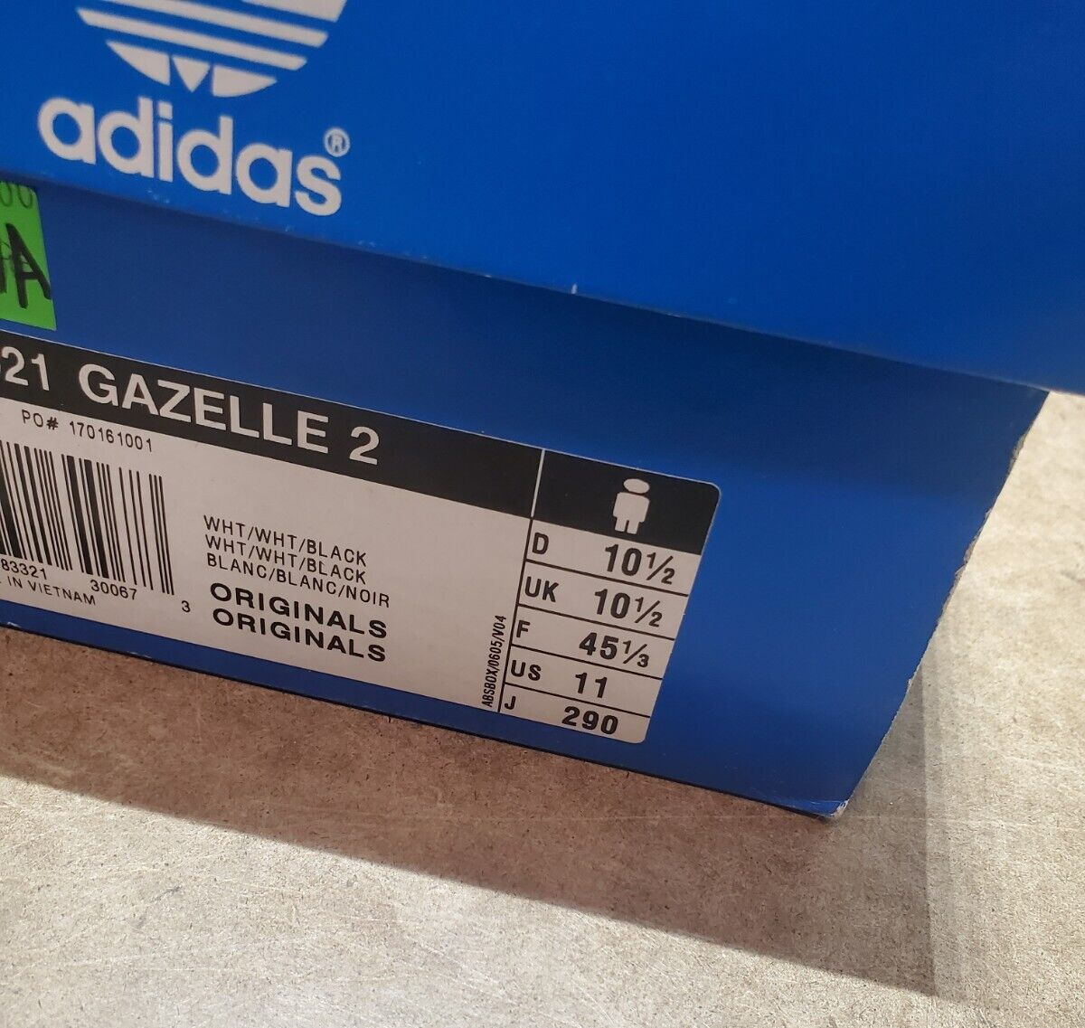 ADIDAS Gazelle 2 I Love IBIZA Limited White / Black / Pink RARE 11
