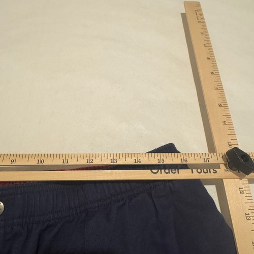 Vintage Polo Ralph Lauren 6" Field Shorts Mens 2XL Elastic Stretch Waist Blue - Picture 10 of 12