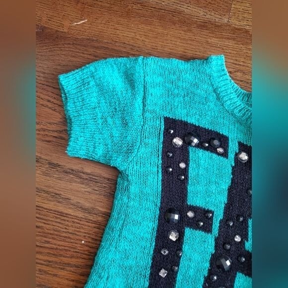 JUSTICE Girls 5 Teal "Famous" sweater dress | eBay JUSTICE Girls 5 Teal "Famous" sweater dress | eBay