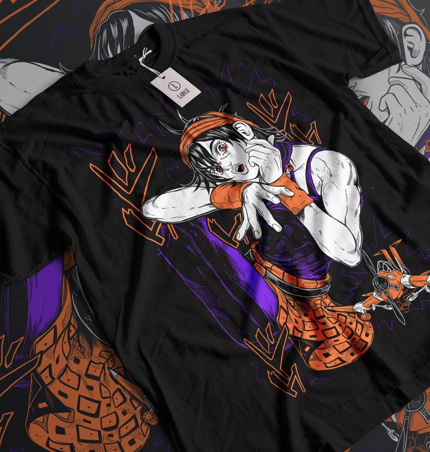 Narancia Ghirga T-shirt Jolyne Cujoh JoJo's Bizarre Adventure Hot