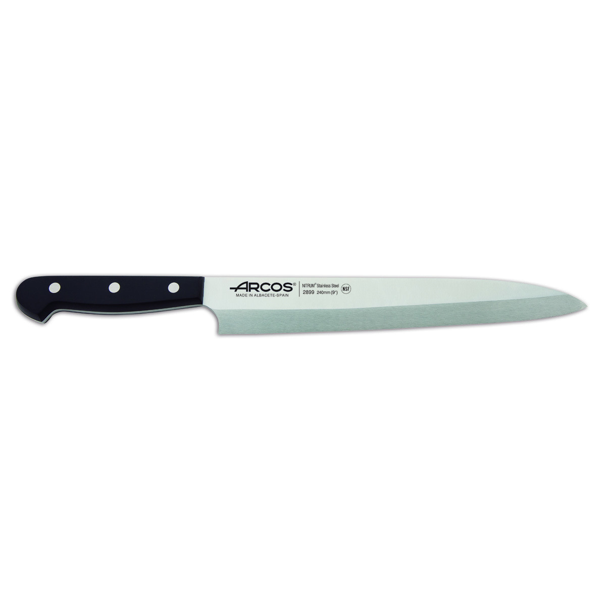 Cuchillo Yanagiba Arcos Universal 289904 De Acero Nitrum, Con Mango De Polioxime