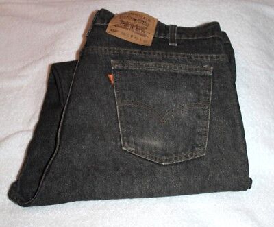 Vintage 80s Levis 550 Black Relaxed Fit Tapered Leg Orange Vintage 80s Levis 550 Black Relaxed Fit Tapered Leg Orange