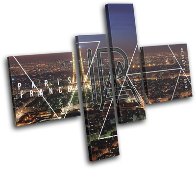 Chicago Skyline USA City SINGLE TOILE murale ART Photo Print