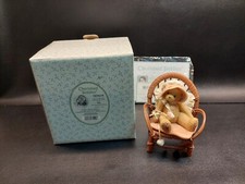 2001 Cherished Teddies 707619 Ida Girl In Chair Bear Figurine