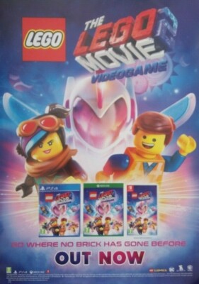 LEGO MOVIE THE VIDEO GAME UK PROMO POSTER NEW!