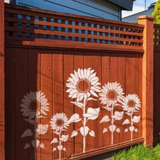 Giant Sunflower Stencils - Floral Stencils for Walls Reusable Stencil